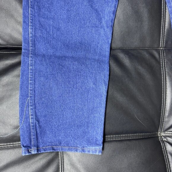 Wrangler Men's Straight Jeans Blue Denim Western Cowboy Cut Relaxed Fit 46x32 - Picture 8 of 16